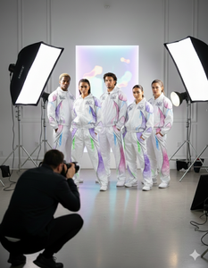 Conjunto Deportivo Reflectante para Hombre 2025, Chaqueta Cortavientos y Pantalones, Proveedor OEM con su Diseño Personalizado, Material de Nailon - Product Image 3