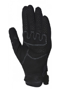 Gants de course à doigts entiers noirs en polyester et nylon respirants unisexes avec fermeture auto-agrippante pour activités de plein air - Product Image 2