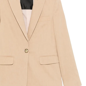 Blazer unisexe pour femme, style européen et américain, élégant, à bouton unique, uni, décontracté, veste de costume, logo personnalisé OEM, blazer pour homme - Product Image 4