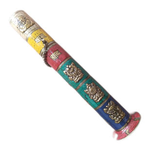 Porta Incienso Religioso Tibetano Tallado a Mano en Cobre con Diseño de 8 Pétalos, Duradero, Origen Nepal - Product Image 3