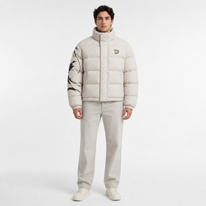 Wholesale Cheap Price Thick Cotton Padded <b>Warm</b> Winter Outdoor Custom Logo <b>Men</b> Puffer <b>Jacket</b> - Product Image 2