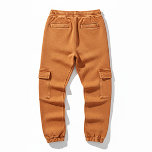 Pantalones Cargo Casuales para Hombre de Alta Calidad PRO ENTERPRISES - Poliéster/Algodón Premium Antiestático con Cintura Elástica y Corte Recto - Product Image 4