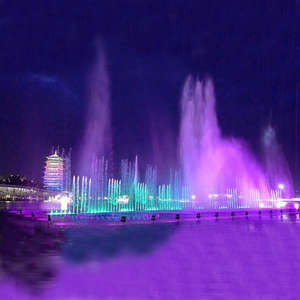 Fuente de Agua Musical Flotante Moderna para Exteriores con LED, Boquilla de Acero Inoxidable - Product Image 3