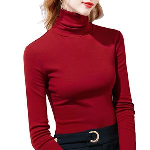 Blusa Casual de Manga Larga con Cuello Alto para Adolescentes y Mujeres de Talla Grande, Cálida para Otoño e Invierno - Product Image 6