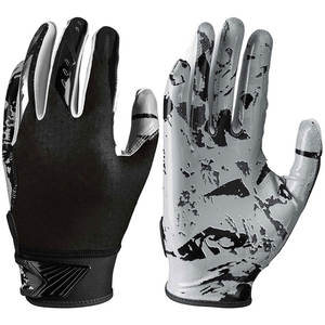 Gants de football américain ajustables, gants d'entraînement souples pour les sports de terrain, fabriqués au Pakistan - Product Image 1