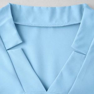 OEM Custom Logo Nurse <b>Scrubs</b> Jersey <b>Tops</b> Women Short Sleeve Female Doctor Hospital <b>Scrubs</b> <b>Tops</b> Uniform For Women <b>Top</b> Trending - Product Image 3