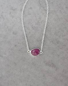 Rose Cut <b>Ruby</b> <b>Bracelet</b> 925 Sterling Silver Cable Chain July Birthstone Minimalist Jewelry Gift For Women - Product Image 6