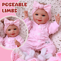Muñecas Bebé Reborn de Vinilo de 12 Pulgadas, Modelo Sunny, Niña Sonriente, Realista, Recién Nacida, Lista para Enviar, MOQ Bajo, Precio de Fábrica