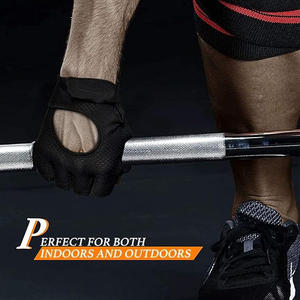 Guantes de gimnasio de medio dedo resistentes para entrenamiento de fuerza, levantamiento de pesas y sesiones de ejercicio intensas - Product Image 2