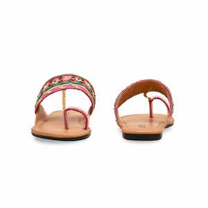 Chappal de fantaisie rose pour les femmes - Product Image 2