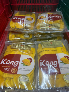 Tranches de mangue séchée douce en vrac, qualité supérieure, 500g, emballage sous vide en plateau, pour supermarchés et détaillants - Product Image 1