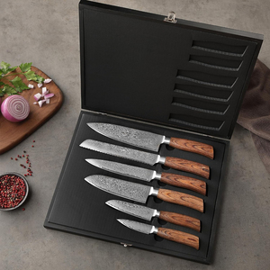 Collection de couteaux de cuisine en acier Damas, outils de cuisson complets pour la préparation alimentaire professionnelle, cuisine à domicile, restaurants - Product Image 4