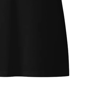 T-shirt noir à motif pour femme, en coton doux, col rond, manches courtes, vêtements décontractés pour tous les jours - Product Image 3