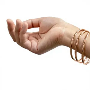 Premium Beaded Strand <b>Rope</b> Motif Open Cuff Copper Therapy <b>Bracelet</b> Luxury Style Exquisite Craftsmanship Promotional Novelty Gift - Product Image 6