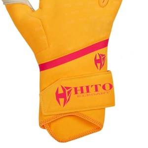 Gants de gardien de but confortables, couleur et design personnalisés, en cuir, vêtements d'entraînement de football, gants de gardien de but de football, OEM - Product Image 6
