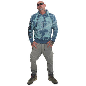 เสื้อฮู้ดดี้ผ้าคอตตอน/โพลีเอสเตอร์หนานุ่ม ลายมัดย้อม สำหรับฤดูหนาว ทรงโอเวอร์ไซส์ ผู้ชาย สวมหัว  รับสกรีนโลโก้ แห้งเร็ว ระบายอากาศได้ดี - Product Image 3