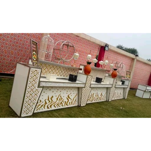Comptoir de buffet de réception en acier inoxydable design pour mariage - Product Image 2