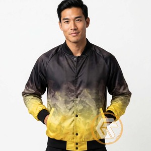 ไอโอตาที่ปรับแต่งได้ |   เสื้อแจ็คเก็ตวาร์ซิตี้ผู้ชาย ผ้าไหมซาตินปักลาย ระบายอากาศได้ดี 100%  ลายซิกมา กรีก ฟราตเตอร์นี  แบบเย็บติดกัน - Product Image 4