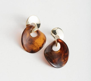 2026 Resin Crafts New Fashion Resin <b>Drop</b> Earrings for Women Handmade Washable <b>Back</b> to School Stylish Accessories - Product Image 1