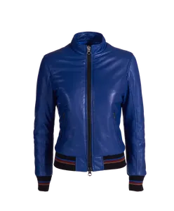Chaqueta de Cuero para Mujer Otoño Invierno, Chaqueta de Cuero de Alta Calidad con Relleno de Algodón Transpirable y Tejido de Punto: Chaqueta de Cuero de Oveja para Mujer - Product Image 5