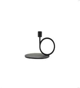 Nouveauté : Décoration de mariage, porte-bougie en aluminium nickel noir, support de bougie de table pour la décoration intérieure - Product Image 4