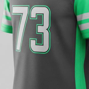 Camiseta de Fútbol Americano Personalizada OEM, Sublimada, Transpirable, de Poliéster, Manga Corta, Unisex, Ropa Deportiva de Equipo con Nombre y Número - Product Image 5