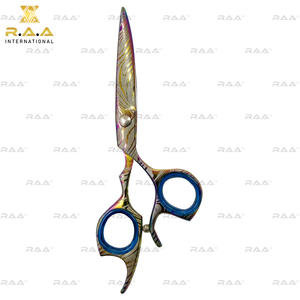 Ciseaux de coiffure professionnels en titane bleu, lames de coupe en acier inoxydable japonais à longue durée de vie - Product Image 6