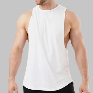 Camiseta sin Mangas de Punto Personalizada con Logotipo, de Alta Calidad para Hombre, Cuello Redondo, Color Sólido Informal, Ropa Deportiva, Colores Personalizados, MOQ Bajo - Product Image 1
