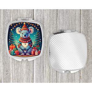 Koala Compact Travel Makeup <b>Mirror</b> Christmas Decorative Folding Handheld <b>Pocket</b> <b>Mirror</b> for Women and Girls Gift - Product Image 4