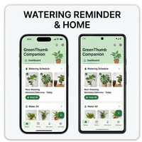 Application de suivi de la croissance et de rappel d'arrosage des plantes RoyalCraft pour iOS/Android/Mac