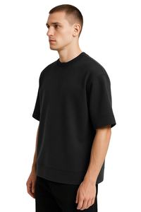 เสื้อยืดระบายอากาศได้ดีสำหรับผู้ชายเสื้อยืดสตรีทแวร์โอเวอร์ไซส์240-280กำหนดเองได้ - Product Image 2