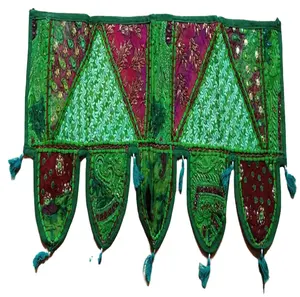 Multicolor thread and mirror Rajasthani Torans Door Hangings For Home Decor