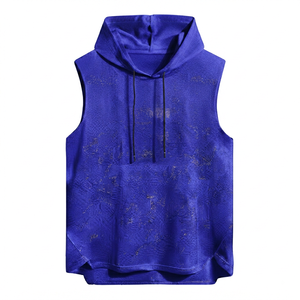 Camiseta Deportiva de Gimnasio 100% Algodón, Estilo Urbano, Verano, Culturismo, Sin Mangas, Diseño Deportivo, Camiseta sin Mangas para Hombre - Product Image 2