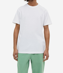 T-shirt ample en coton 100% de qualité supérieure 260GSM, coupe ample, épaules tombantes, personnalisable avec logo imprimé, pour homme - Product Image 1