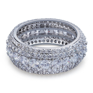 IGI Certified VVS Moissanite Diamond Vintage Classic <b>Fine</b> <b>Ring</b> Luxury Women's 925 Silver Round Cut Diamond Engagement <b>Ring</b> - Product Image 2