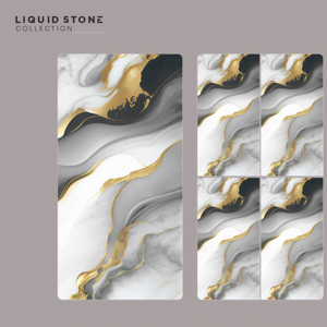 Panel de Porcelana Brillante Iluminado Elegante de 600x1200mm 60x120cm 24x48 Pulgadas, Acabado de Diseño de Gran Formato para Entornos de Lujo - Product Image 1