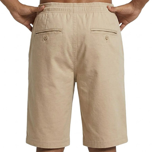 High Quality Summer Wear <b>Long</b> Drawstrings Solid Color Breathable <b>Shorts</b> Custom Screen Printed Logo Gym Wear <b>Shorts</b> For <b>Men</b> - Product Image 4
