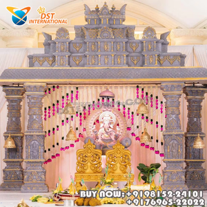 Mandap Tradicional Manavarai para Bodas del Sur, Salones para Eventos, Mandap Manavarai para Bodas Gujarati, Decoración de Bodas, Mandap Estilo Templo - Product Image 2