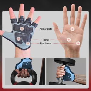 Guantes de Levantamiento de Pesas con Logotipo Personalizado, Soporte para Muñeca, Malla Transpirable, Anti-Sudor, para Fitness, Culturismo y Entrenamiento - Product Image 6
