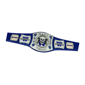 Cinturón de Campeonato Personalizable con Calavera de Guerrero, Cinturón de Lucha Azul Premium, Edición de Coleccionista - Product Image 6