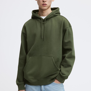 Sweat à capuche en molleton de coton doublé thermique, bicolore, avec motif graphique personnalisé, pour fabricant grossiste - Product Image 2