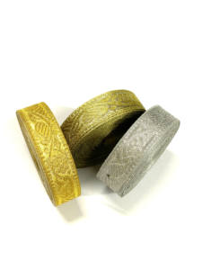 Cinta Jacquard Étnica con Diseño de Espiga y Estampado Animal, 100% Poliéster, Ecológica, de Alta Tenacidad, para Bolsas de Ropa y Hogar - Product Image 4