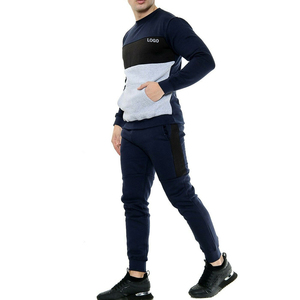 Men's Yellow Black Color Block Tracksuit Full <b>Zip</b> Sporty Jogging Set With Side Pockets Regular Fit Autumn Wear - Product Image 6