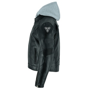 Veste de moto en cuir pour hommes Veste de motard élégante approuvée CE Veste d'équitation durable pour la sécurité - Product Image 5