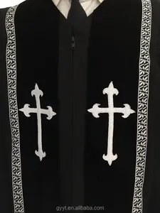 Traje de Sacerdote Medieval, Túnica Religiosa Romana, Sotana de Papa, Pastor, Padre, Disfraz para Misa, Túnica Missionaria, Sotana de Clérigo - Product Image 3
