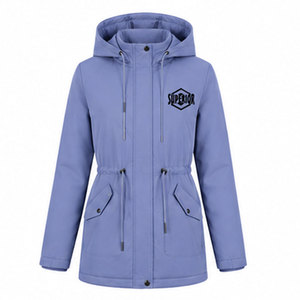 Parka coupe-vent haut de gamme pour femme avec poignets ajustables, doublure intérieure douce, tissu imperméable et designs tendance - Product Image 1