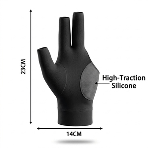 Guantes de Billar de Secado Rápido, Diseño Transpirable con Muñequera Ajustable, Guantes para Billar y Snooker - Product Image 5