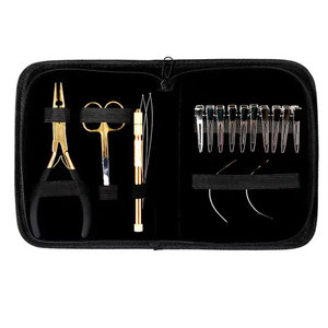 Kit de Herramientas para Extensiones de Cabello, Juego de Herramientas de Instalación de Extensiones de Cabello para Salón Profesional y Cuidado Personal del Cabello, Kit Completo - Product Image 1