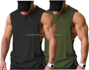 Men Workout Tank Top 2 Pack Gym <b>Bodybuilding</b> Sleeveless Muscle <b>T</b> <b>Shirts</b> - Product Image 1