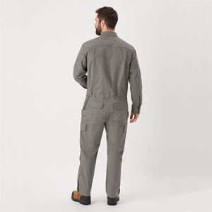 Combinaison de travail unisexe en coton, anti-poussière, uniforme de sécurité industrielle, manches longues, gris, antistatique, haute visibilité, thermique - Product Image 4